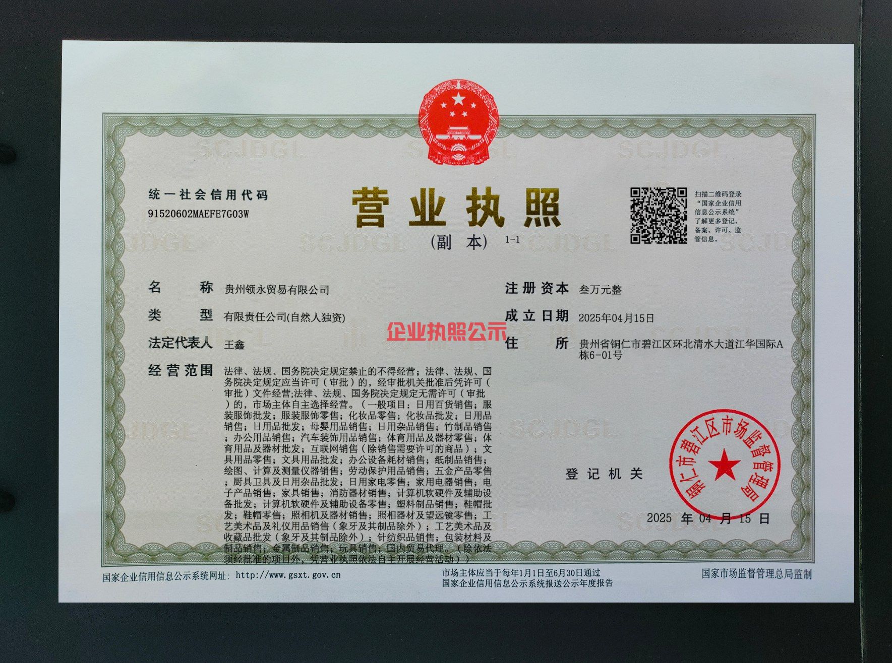 企业执照